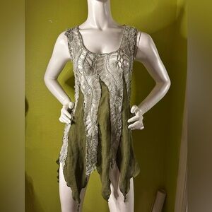 Etc. Green/Knit Coverup/Top